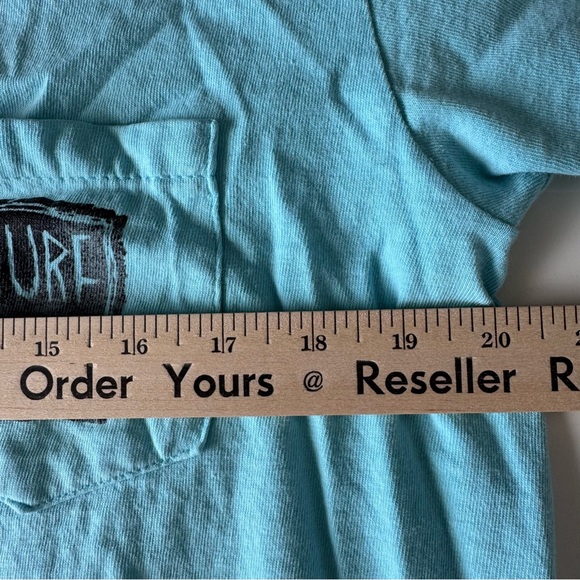 Vintage 90s Surf Gear T-Shirt Mens Medium Single Stitch Fish Nature Surfing Tee - Picture 12 of 13